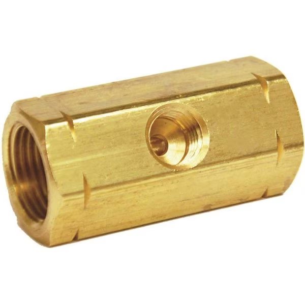 F.POL x F.POL x 1/4 in. FNPT Manifold Tee Block, Body Only, Mec, Mfr#: ME1701